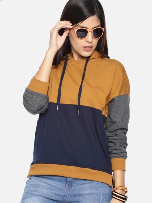 Roadster Full Sleeve Color Block Women Sweatshirt