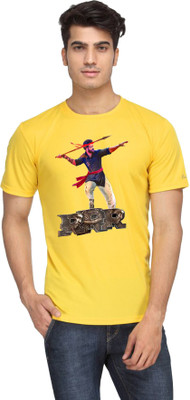 Tee Gallery Printed Men Round Neck White T-Shirt