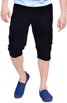Bikrom Garments Solid Men Three Fourths