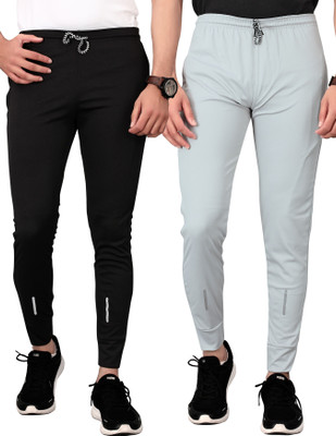 ADIDAS Panelled Drawstring Waist Joggers | DELIZIA Solid Men Black Track Pants