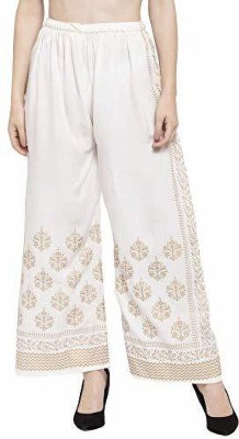 VDACollections Relaxed Women White Trousers