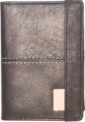 Leatherman Fashion Men & Women Casual, Formal, Travel, Trendy Black Genuine Leather Card Holder(24 Card Slots)