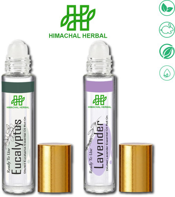 Himachal Herbal Essential Oil Roll on For Eucalyptus + Lavender(12 ml)