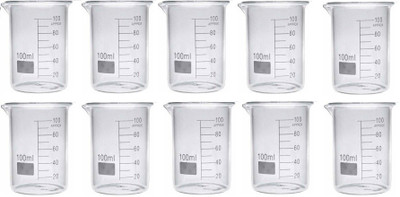 Z GLASS 100 ml Measuring Beaker(Pack of 10)