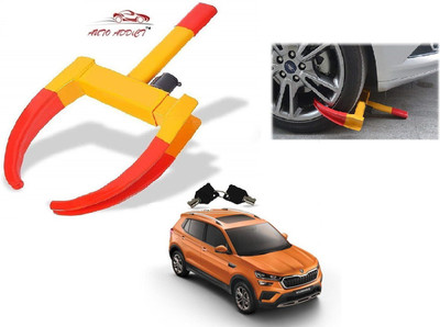 AuTO ADDiCT Car Tyre lock tire locks Anti Theft Protective FOR SKODA KUSHAQ Wheel Lock