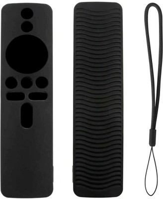 ETUZI Front & Back Case for Mi TV Stick Compatible with 4X 4A Smart LED TV Remote Cover(Black, Silicon, Pack of: 1)