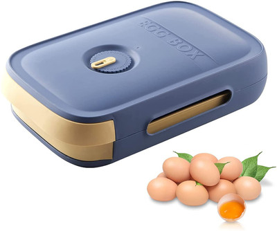 TGOPIT Plastic Egg Container  - 1.5 dozen(Blue)