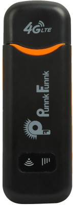 PunnkFunnk T708 4G LTE Wireless USB Dongle Stick with All SIM Network Support Data Card(Black)