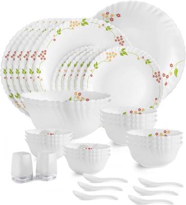 cello Pack of 35 Opalware Dazzle Secret Garden Dinner Set
