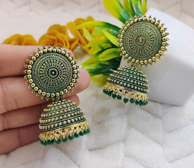 Mystory Traditional Stylish Trendy Latest Alloy Jhumki Earring