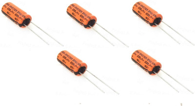 Technical hut 5 Pieces 220uF 63V Electrolytic Capacitor Electronic Components Electronic Hobby Kit