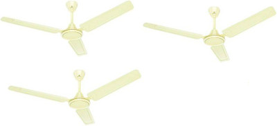 BAJAJ EDGE 1200 mm Bianco CF 1200 mm Energy Saving 3 Blade Ceiling Fan (Bianco, Pack of 3)