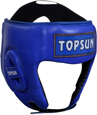Topsun WUSHU LEATHER HEAD GAURD Boxing Head Guard