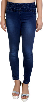 FCK-3 Dark Blue Jegging(Embroidered)
