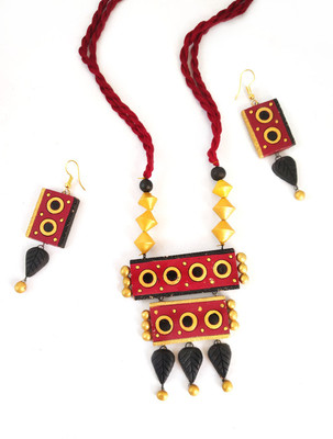 Manmarzi Dori Red, Yellow Jewellery Set(Pack of 1)