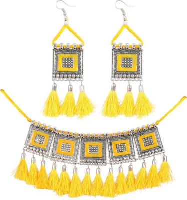 JMBW INTERNATIONAL Alloy Yellow, Silver Jewellery Set(Pack of 1)