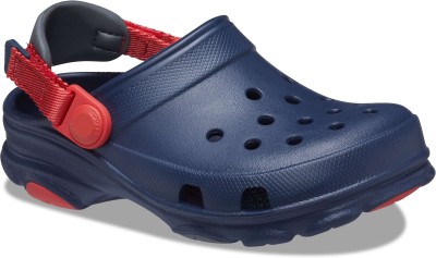 CROCS Boys & Girls Sling Back Clogs(Dark Blue , 12-13 year)