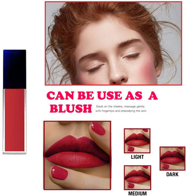 GFSU LIQUID MATTE LIPSTICK UNIQUE COLOR LONG LASTING WATERPROOF MATTE LIPSTICK MAKEUP(LIGHT RED, 6 ml)