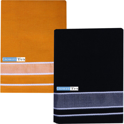 GOWRI TEX Solid Men Dhoti