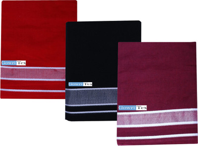 GOWRI TEX Solid Multicolor Lungi