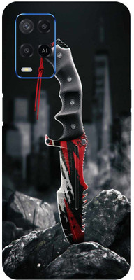 LAMHA Oppo A54 Mobile Skin(Ultra Super Killer Knife Skin With High Matte Finish.)
