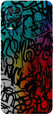LAMHA Oppo A54, oppo a54 Mobile Skin(Ultra Super Graffiti Text Skin With High Mattte Finish.)