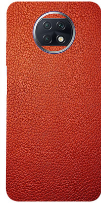 Mclaxa Red Leather Mobile Back Skin, Red Leather, REDMI NOTE 9t 5g Mobile Skin(Red Leather Skin With Super Matte Finish)