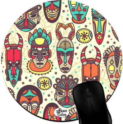 Raavi colors Texture Printed Non-Slippery Rubber base Rectangle Non Slip Base Mousepad(Pink)