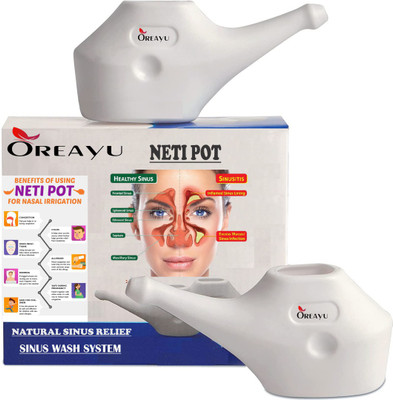 Oreayu Plastic White Neti Pot(200 ml)