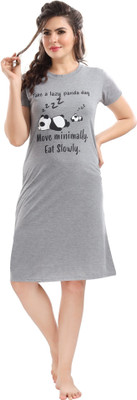 XOYA Women Nightshirts(Grey)