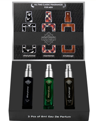 PERFUMERS CLUB All Time Classic Fragrance For Men|Set of 3 - 8ml Each|Refill For Lightr| Eau de Parfum  -  24 ml(For Men)