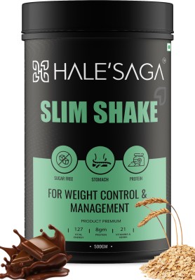Halesaga Slim Shake Protein Powder for Weight Loss | Healthy Meal Replacement Shake Protein Shake(500 g, Belgian Chocolate)