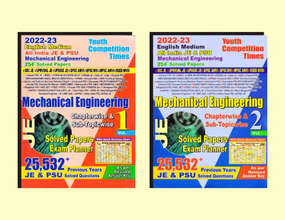 MECHANICAL ENGINEERING (JE) CHAPTERWISE & SUB-TOPICWISE SOLVED PAPERS EXAM PLANNER (Volume : 1 & 2) English Medium(Paperback, YCT)