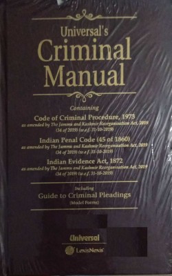 Criminal Manual (Cr.P.C., I.P.C. & Evidence) (English, Hardcover, Unknown) Pocked Size(Hardbound, Universal's Team)