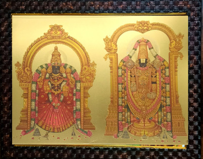 FRAMTASTIC Balaji and Padmavati Devi Religious Frame