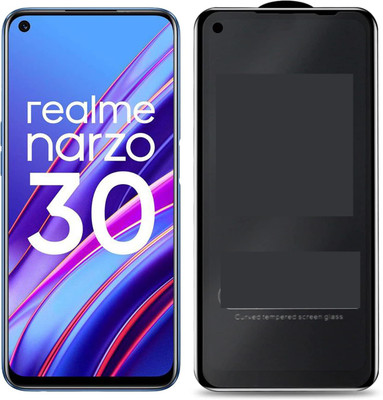 GMR Edge To Edge Tempered Glass for Realme Narzo 30(Pack of 1)
