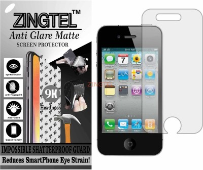 ZINGTEL Impossible Screen Guard for APPLE IPHONE 4 (Matte Finish)(Pack of 1)