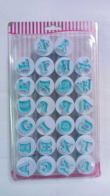 TTM DM 26 Letter Plunger Fondant Cutter Cookie Cutter(Pack of 26)