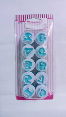 TTM DM Numeric Letter Fondant Cutter Cookie Cutter(Pack of 10)