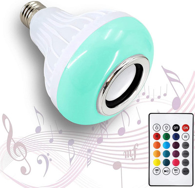 NKL Home Decorate LED Music RGB 021 Bluetooth Speaker Colorful with Remote Control Smart Bulb