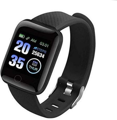 Malhotra enterprises ID116 SMART BRACELET BAND WITH SENSOR Smartwatch(Black Strap, FREE SIZE)