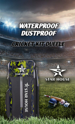 Star House Cricket Kit Bag Extra Shoes Pocket Stylish Design Cricket Kit Bag(Multicolor, Kit Bag)