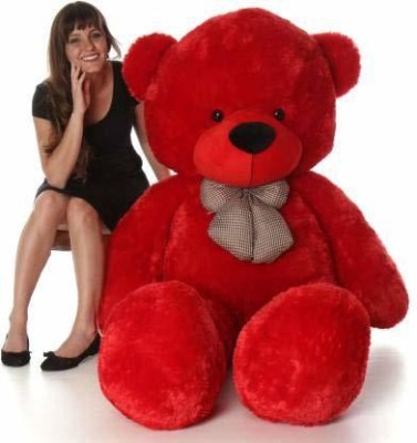 NP Toys Huggable Teddy Bear, Stuffed 120 cm (4 Feet) Red Color  - 122 cm(Red)