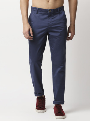 THOMAS SCOTT Slim Fit Men Blue Trousers