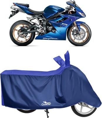 DROHAR Waterproof Two Wheeler Cover for Triumph(Daytona 350, Blue)