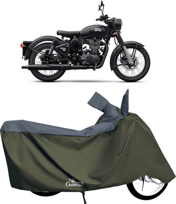 DROHAR Waterproof Two Wheeler Cover for Royal Enfield(Grey)