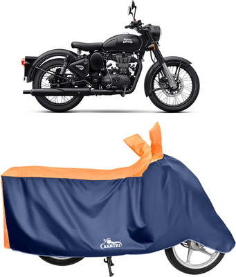 DROHAR Waterproof Two Wheeler Cover for Royal Enfield(Orange)