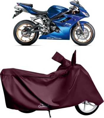 VITSOA Waterproof Two Wheeler Cover for Triumph(Daytona 350, Red)