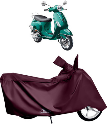 XAFO Waterproof Two Wheeler Cover for Vespa(VXL BS6, Red)