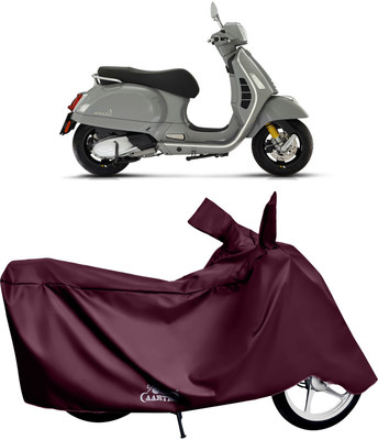 XAFO Waterproof Two Wheeler Cover for Vespa(GTS Super 125 BS6, Red)